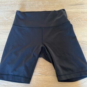 Lululemon Black High Waisted Biker Shorts